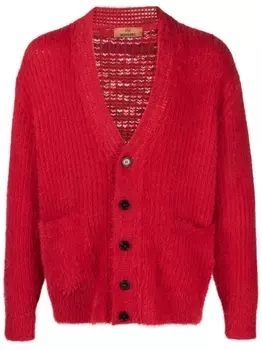 Missoni кардиган в рубчик, красный