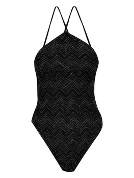 Missoni купальник с люрексом, черный