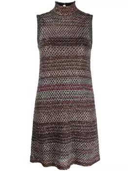 Missoni платье мини с пайетками, черный