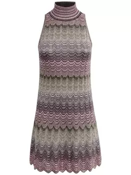 Missoni полосатое мини-платье, розовый