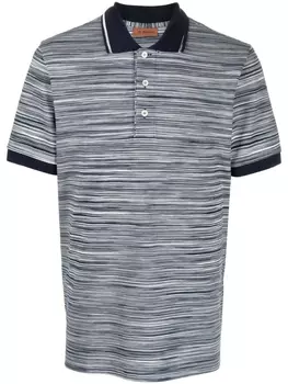 Missoni рубашка поло в полоску, синий