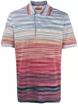 Missoni рубашка поло в полоску, синий