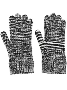 Missoni шерстяные перчатки Slub, черный