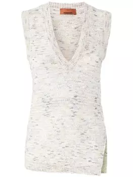 Missoni топ с пайетками, белый