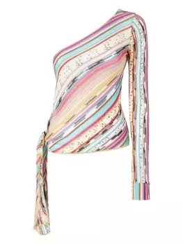 Missoni топ с принтом, розовый
