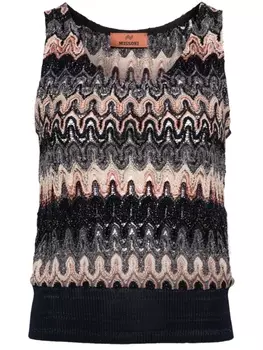 Missoni топ с узором, синий