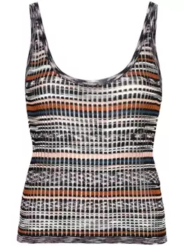 Missoni топ в полоску, синий