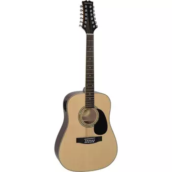 Mitchell D120S12E 12-струнная акусто-электрическая гитара Dreadnought Natural