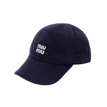 MIU MIU Бейсболка унисекс синяя