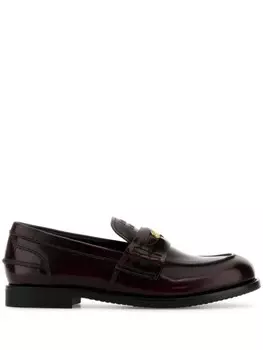 Miu Miu кожаные пенни-лоферы, фиолетовый