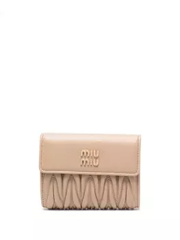 Miu Miu стеганый кошелек, нейтральный цвет