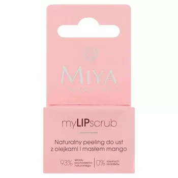 Miya, MyLipScrub, Натуральный скраб для губ с маслами и маслом манго 10 г Miya Cosmetics