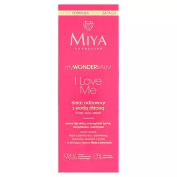 Miya, Mywonderbalm I Love Me, питательный крем с розовой водой, 75 мл Miya Cosmetics