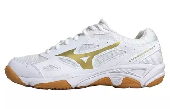 Кроссовки Mizuno Cyclone Speed 1 Unisex, белый/золотой