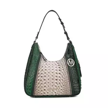 Mkf Collection Женская сумка на плечо Becket с тиснением под крокодила от Mia K MKF Collection, зеленый