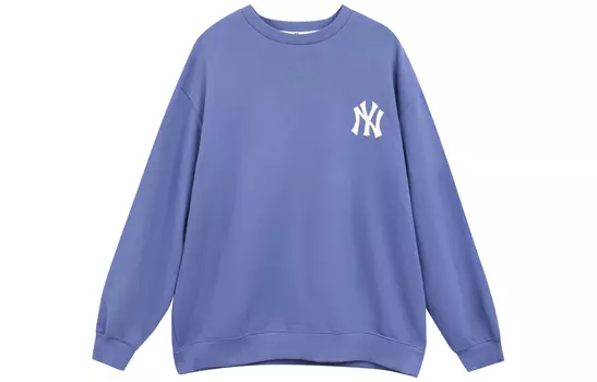 MLB Свитшот Overfit Simple Logo унисекс синего цвета
