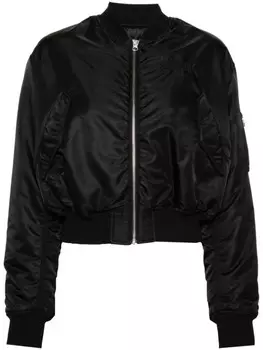 MM6 Maison Margiela бомбер с узором Numbers, черный