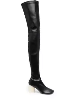 MM6 Maison Margiela ботфорты Anatomic 70, черный
