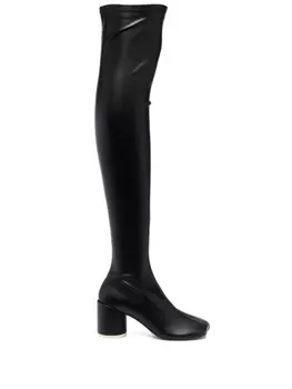 MM6 Maison Margiela ботфорты Anatomic 70, черный