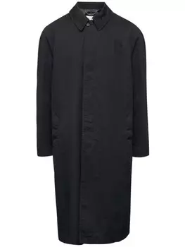 MM6 Maison Margiela хлопковый тренчкот с застежкой-молнией, черный