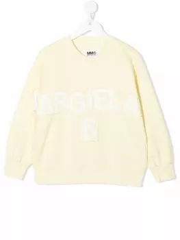 MM6 Maison Margiela Kids джемпер с логотипом, желтый