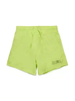 MM6 Maison Margiela Kids плавки-шорты с логотипом, зеленый