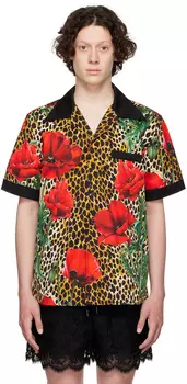Многоцветная хлопковая рубашка Dolce & Gabbana