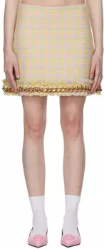 Многоцветная хлопковая юбка Versace