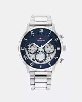Многофункциональные стальные мужские часы Legend 1710569 Tommy Hilfiger, серебряный
