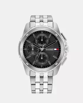 Многофункциональные стальные мужские часы Walker 1710620 Tommy Hilfiger, серебряный