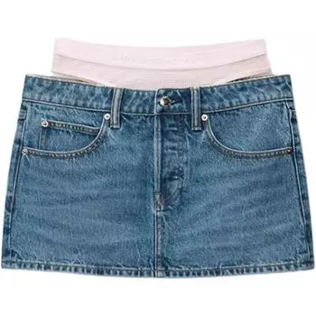 Многослойная мини-юбка Prestyle Hotfix Alexander Wang, Vintage Indigo