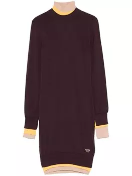 Многослойное мини-платье FENDI, фиолетовый