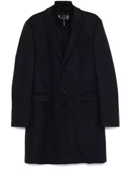 Многослойное пальто Emporio Armani, синий