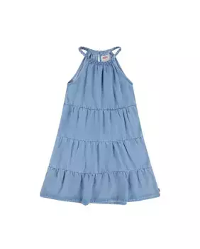 Многослойное платье Levi's для девочек, синий