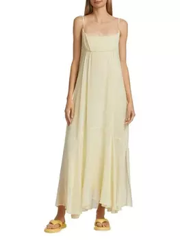 Многослойное платье макси без рукавов teseo Sportmax Lemon