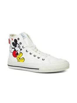 Moa высокие кеды Mickey, белый