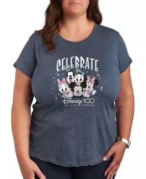 Модная футболка больших размеров с рисунком Disney Air Waves, синий