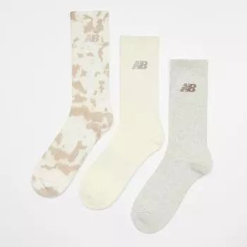 Модные мягкие носки с принтом тай-дай (3 шт.) New Balance, цвет white