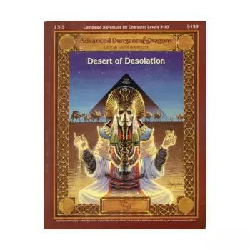 Модуль Desert of Desolation, Advanced Dungeons & Dragons (1st Edition) - Modules & Adventures - I Series