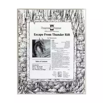 Модуль Escape from Thunder Rift, Basic Dungeons & Dragons (Original Edition) - Sourcebooks & Accessories