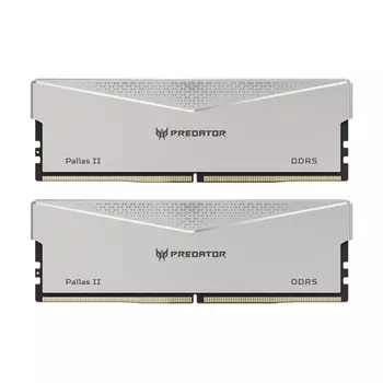 Модуль памяти Acer Predator Pallas II, 32 ГБ DDR5 (2 x 16ГБ), 6000 МГц, BL.9BWWR.350, серебристый