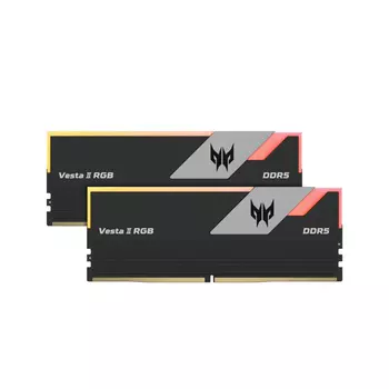 Модуль памяти Acer Predator Vesta II, 32 ГБ DDR5 (2 x 16ГБ), 6600 МГц, BL.9BWWR.368, черный