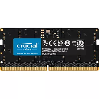 Модуль памяти Crucial 16 Гб, 4800 МГц, DDR5, CT16G48C40S5, черный