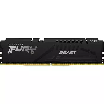 Модуль памяти Kingston FURY Beast, 16 Гб DDR5 (1x16), 4800 МГц, CL38, KF548C38BB-16, черный