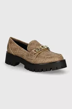 Мокасины ALMOSTA Guess, коричневый