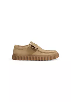 Мокасины Clarks кожаные, бежевый