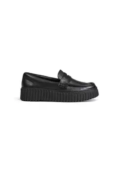 Мокасины Clarks кожаные, черный