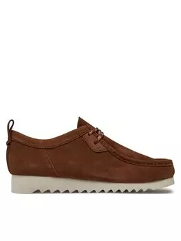 Мокасины Clarks Wallabeeftrelo 26176225 Marrn, коричневый