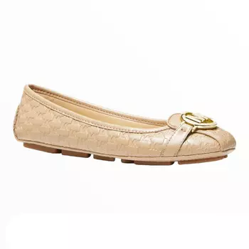 Мокасины Michael Michael Kors Fulton Logo Embossed Faux Leather, бежевый