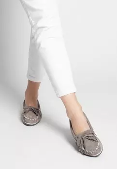 Мокасины Minnetonka женские, серый